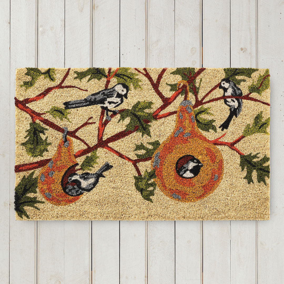 Birds in Gourds Doormat