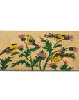 Finches on Thistle Doormat