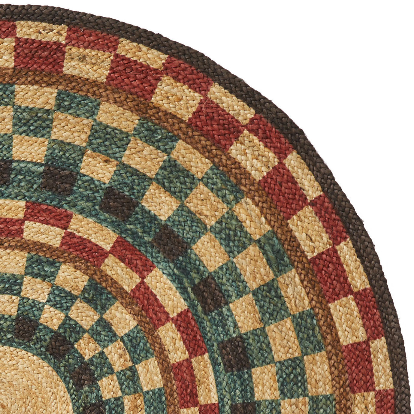 Orion Hand Printed Handwoven Natural Fiber 5 foot Round Jute Rug – Home ...