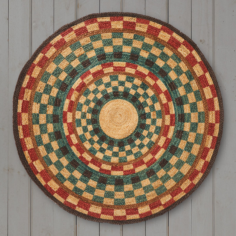 Orion Hand Printed Handwoven Natural Fiber 5 foot Round Jute Rug – Home ...