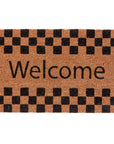 Checkerboard Border Doormat