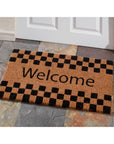 Checkerboard Border Doormat