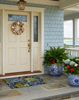Hibiscus Blue Doormat
