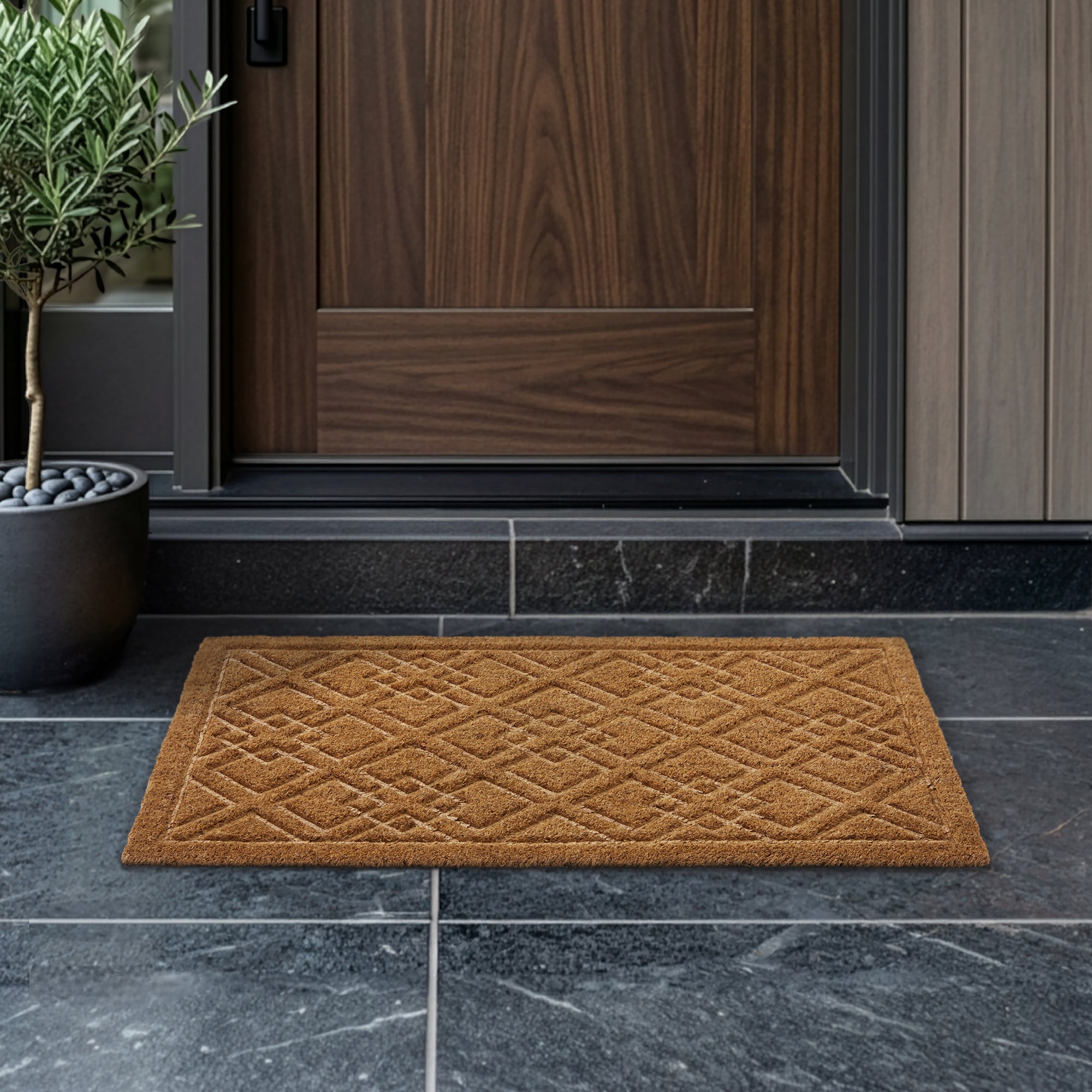 Mid-Century Diamond Doormat