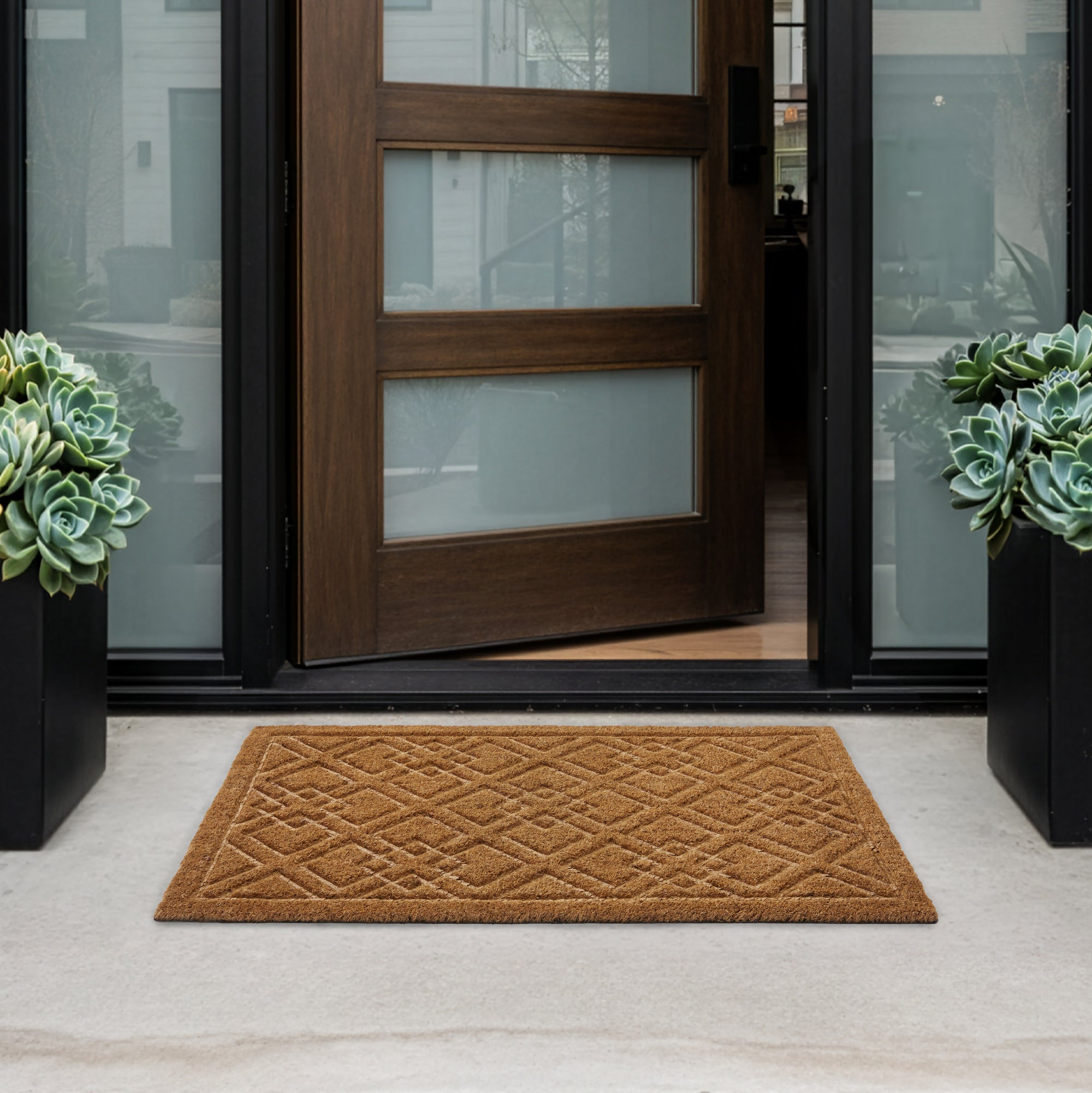 Mid-Century Diamond Doormat