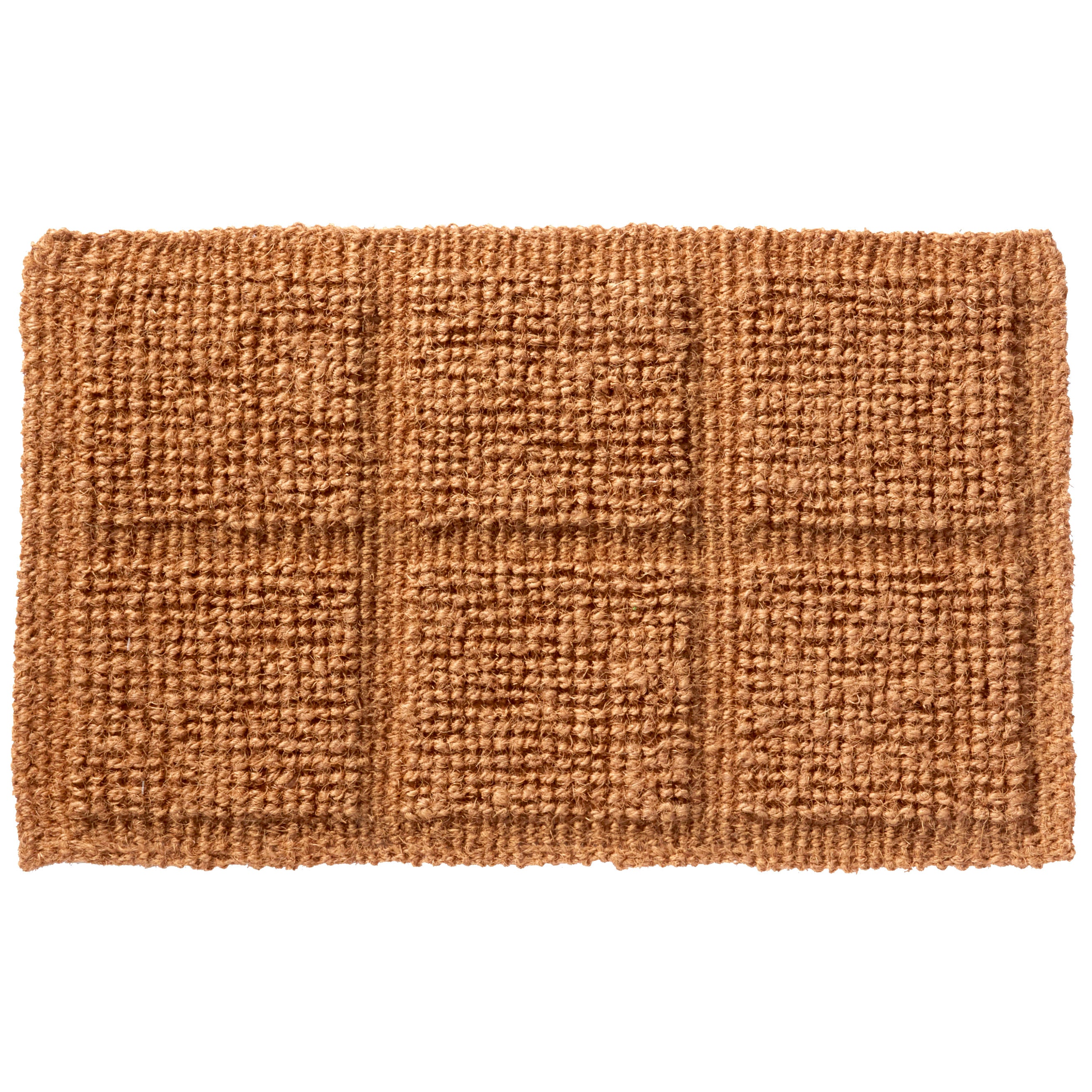 Tile Loop Natural Fiber Coir Welcome Doormat 18x30 – Home