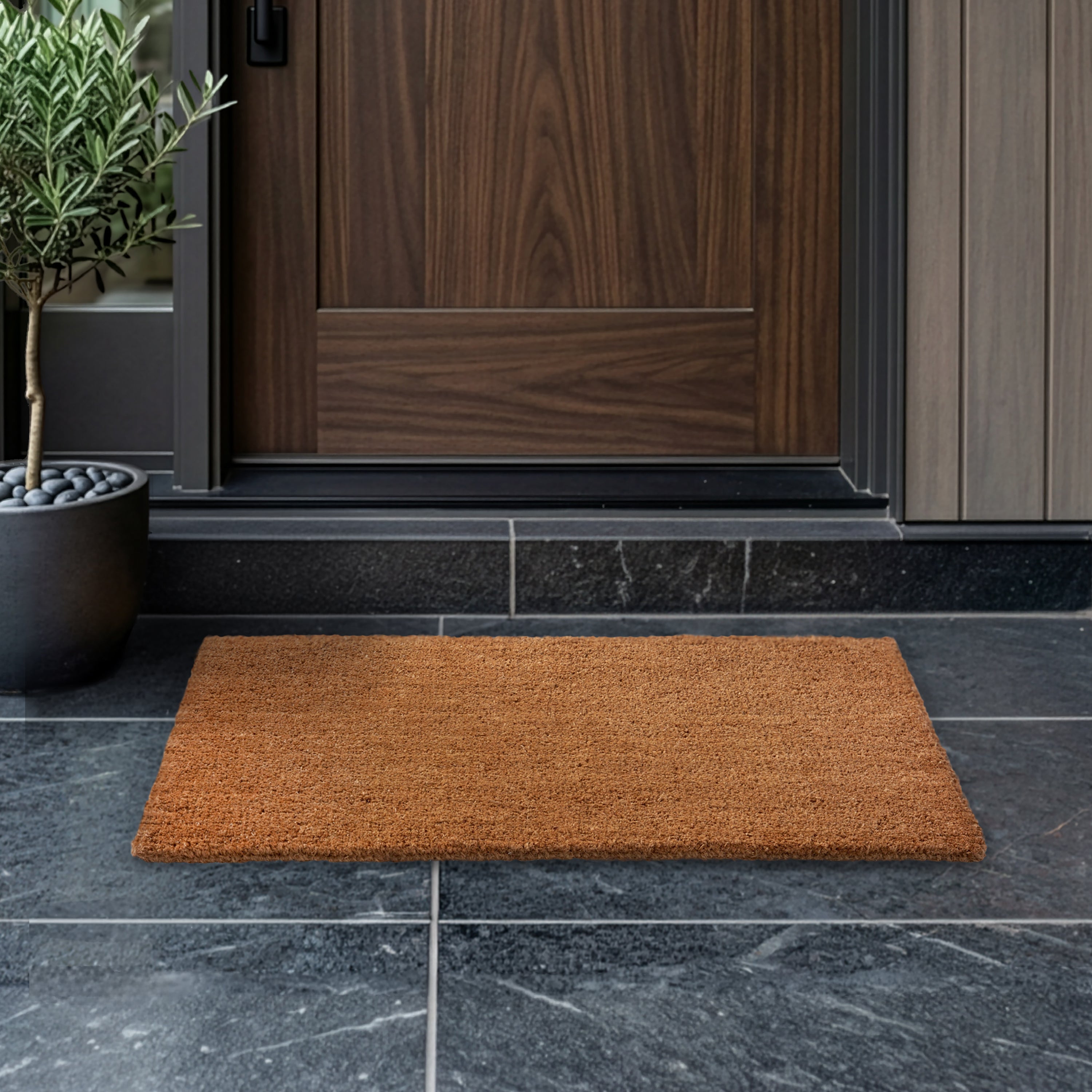 Majestic Natural Fiber Coir Welcome Doormat – Home Furnishings by