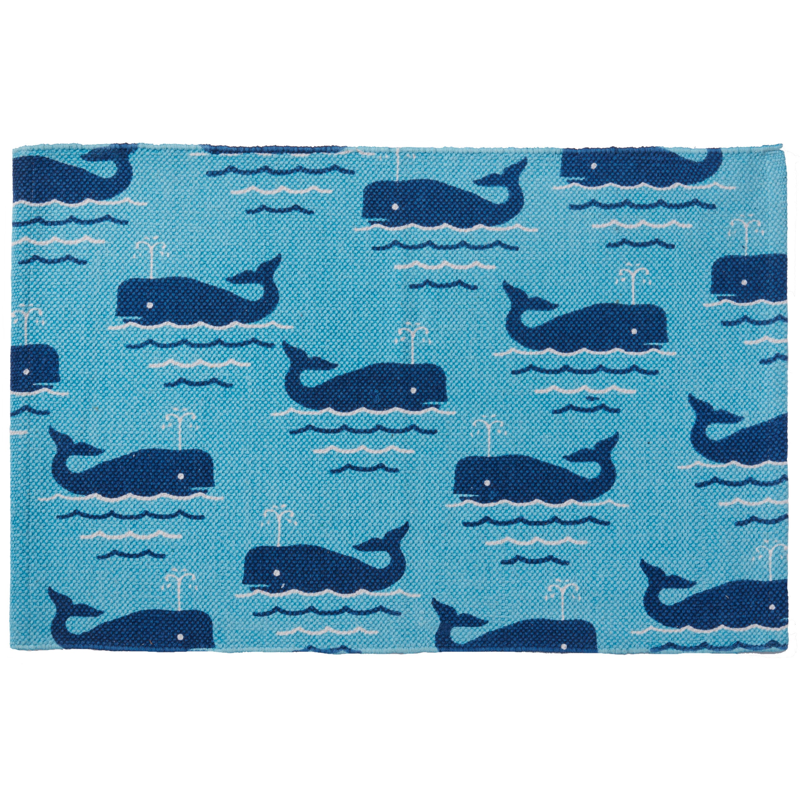 Whales Cotton Rug