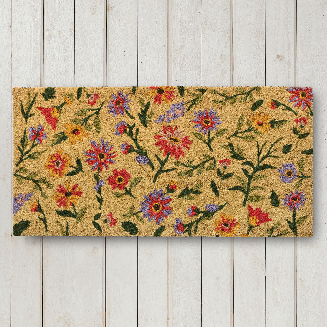 Tossed Wildflowers Doormat