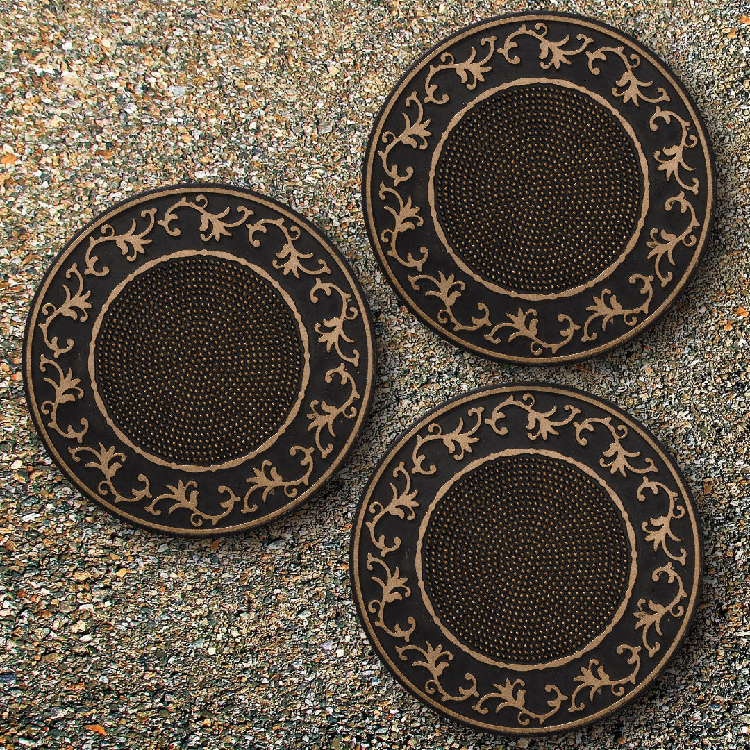 Scroll Pin Dot Deluxe Stepping Stone (Set of 3)