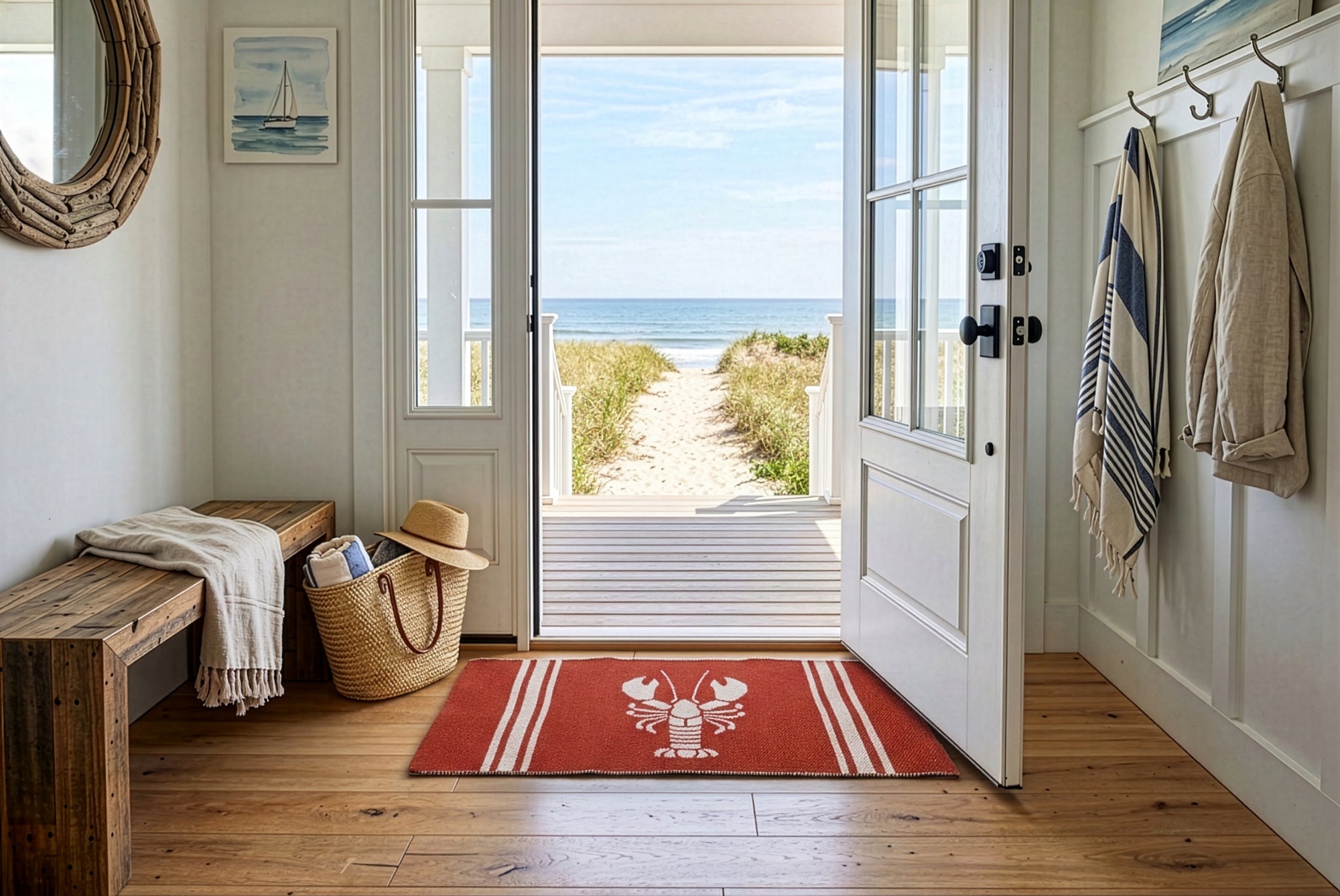 Lobster Jacquard Rug