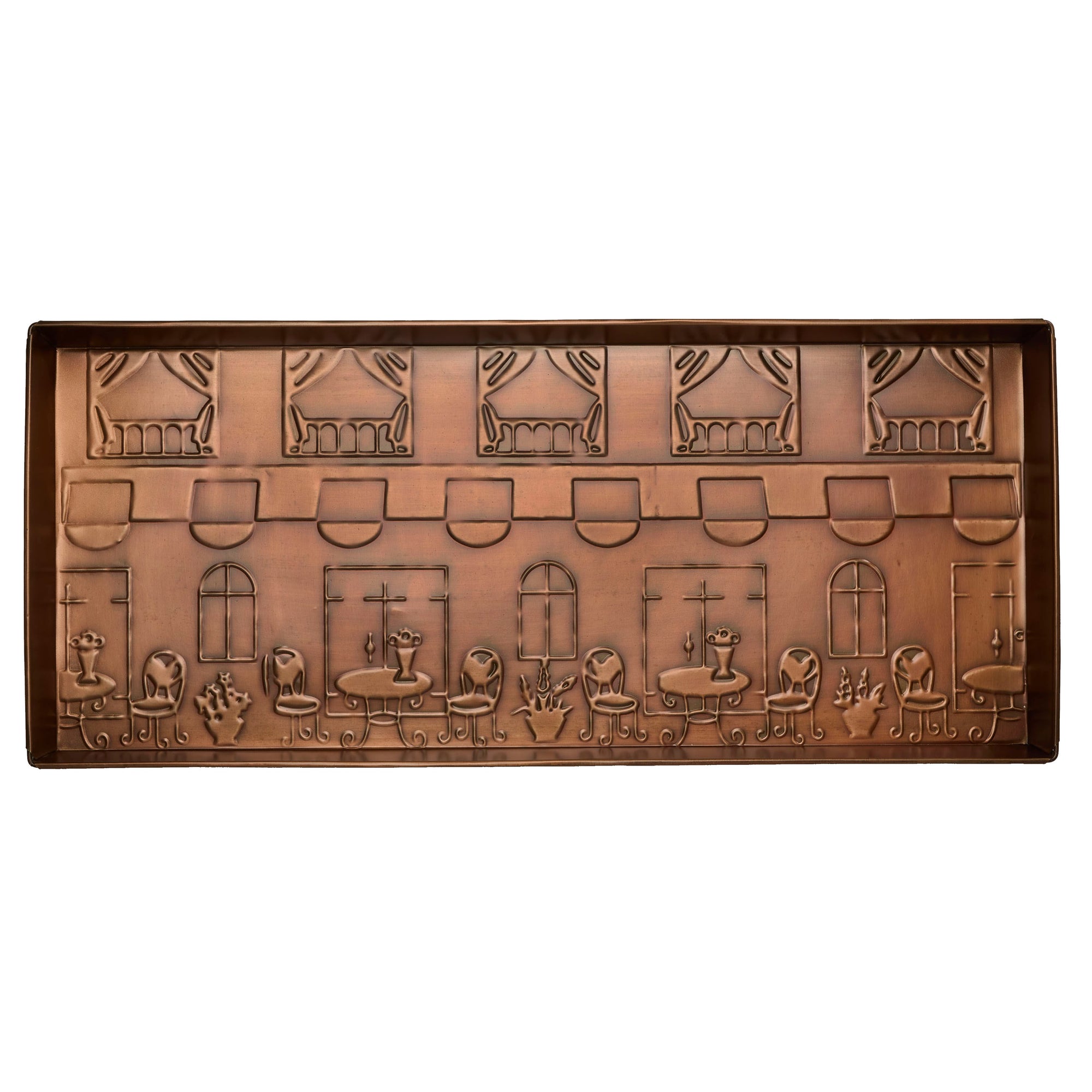 Paris Cafe Antique Copper Boot Tray