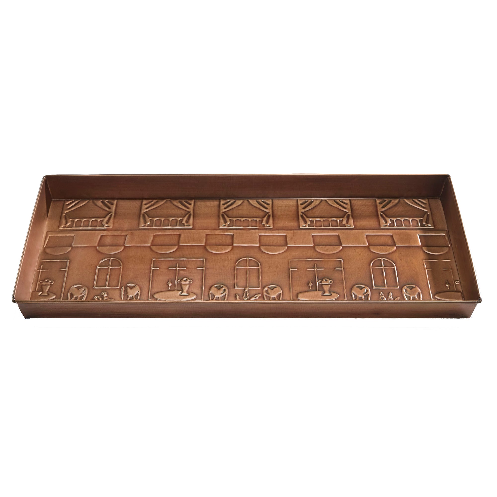 Paris Cafe Antique Copper Boot Tray