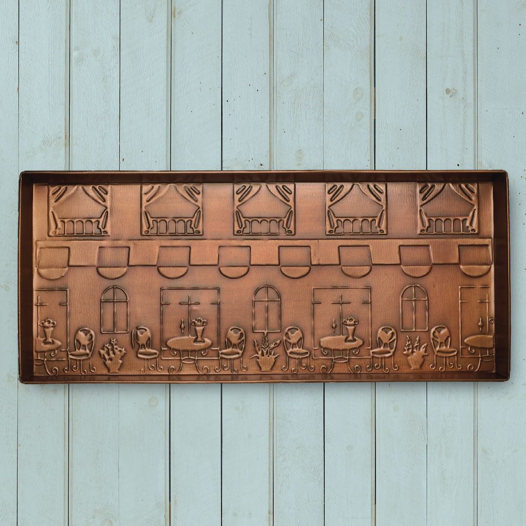 Paris Cafe Antique Copper Boot Tray
