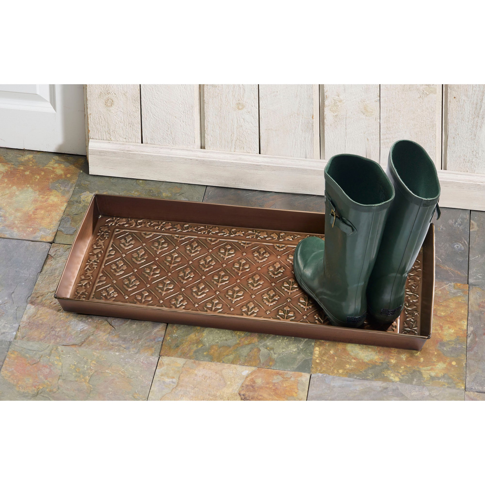 Elowen Antique Copper Boot Tray