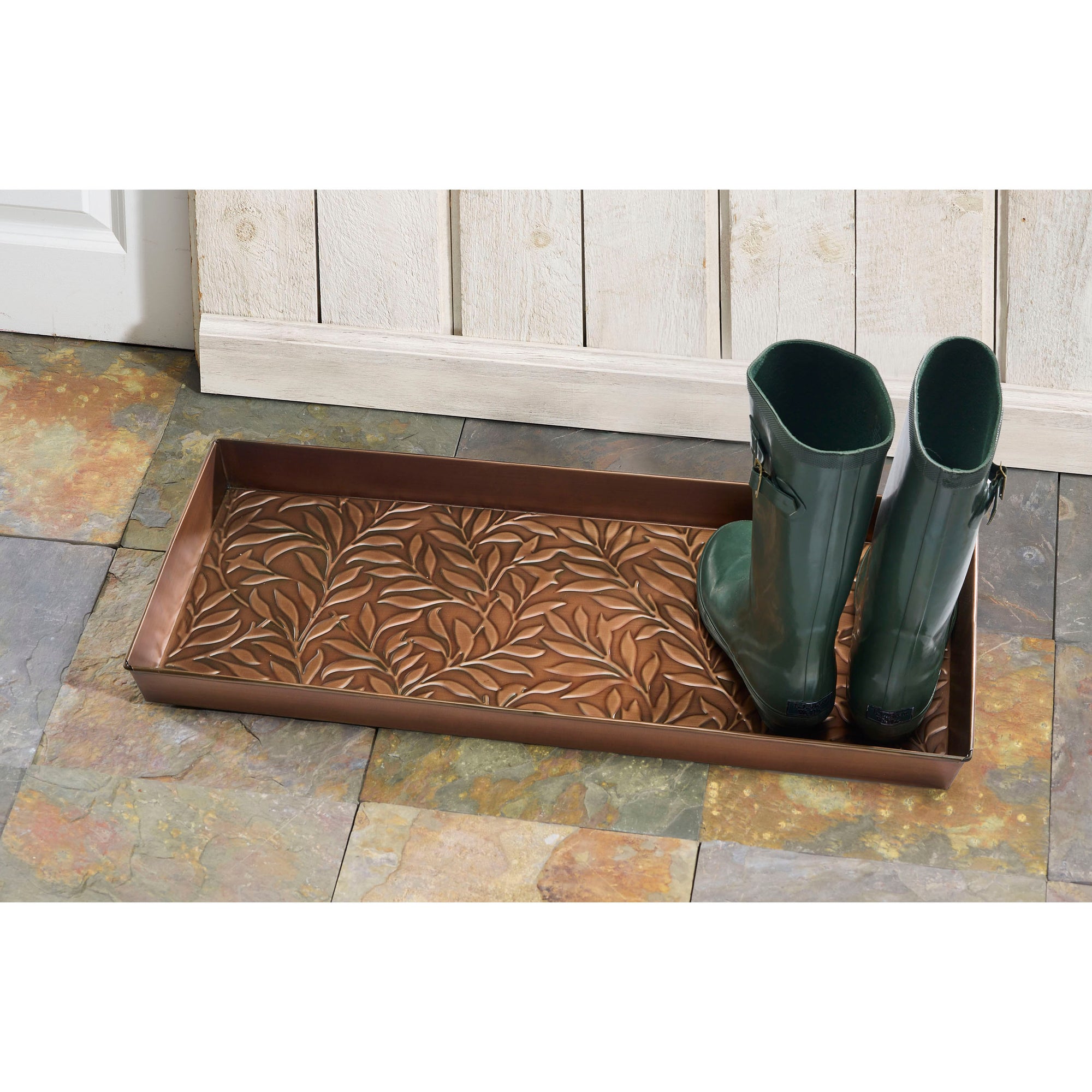 Willow Antique Copper Boot Tray
