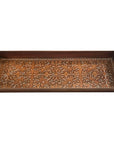 Folk Art Antique Copper Boot Tray