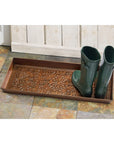 Folk Art Antique Copper Boot Tray