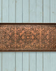 Folk Art Antique Copper Boot Tray