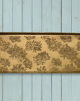 Spider Mums Antique Brass Boot Tray