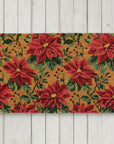 Poinsettia Doormat