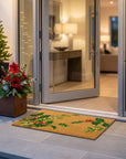 Holly and Mistletoe Doormat