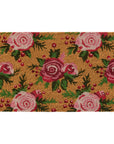 Winter Roses and Berries Doormat