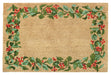 Holly Border Natural Fiber Printed Coir Doormat 24x36