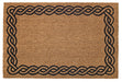 Personalized Rope Border Natural Fiber Printed Coir Doormat 24x36