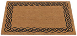 Personalized Rope Border Natural Fiber Printed Coir Doormat 24x36
