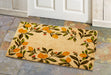Personalized Lemon Border Natural Fiber Printed Coir Doormat 24x36
