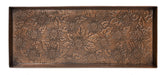 Sunflower Antique Copper Metal Boot Tray 30x13