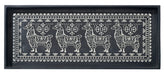 Llama Rubber Boot Tray With Silver Highlight 34x14
