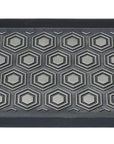 Hexagon Rubber Boot Tray With Grey Highlights 32x16