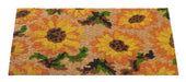 Sunflower Low Profile Natural Fiber Printed Coir Doormat 18x30