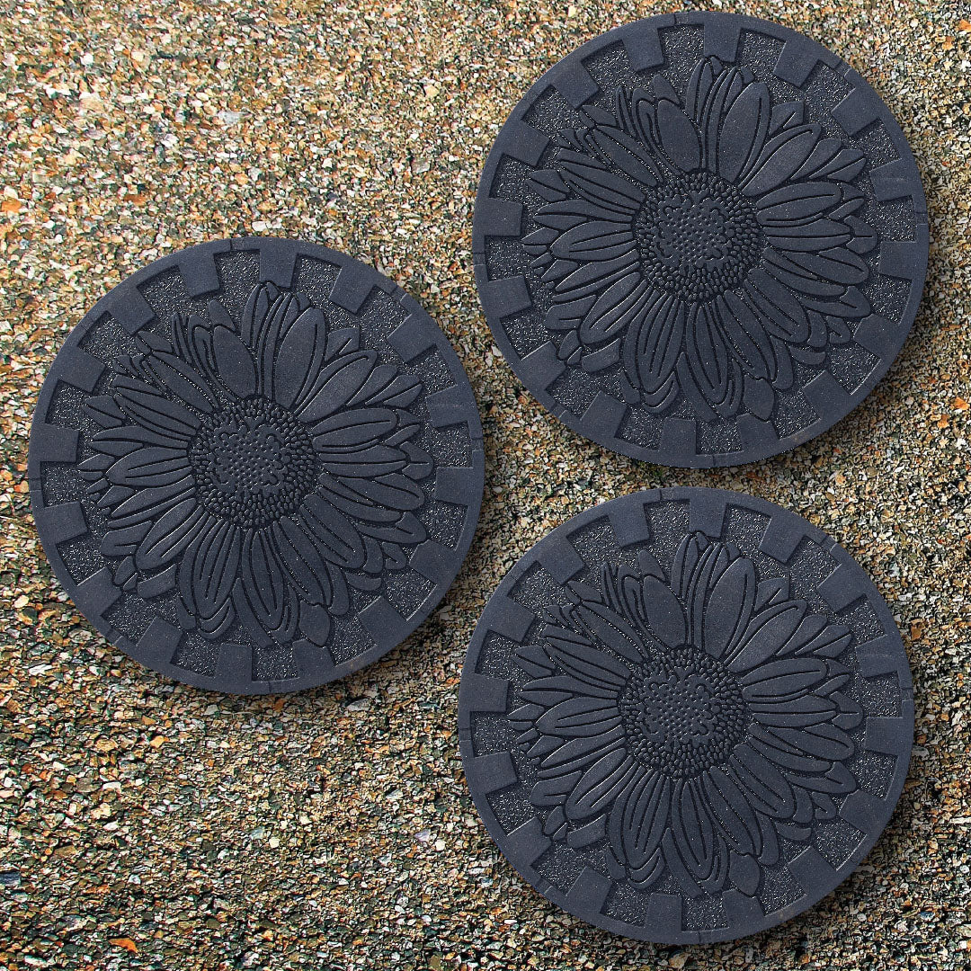 Sunflower Deluxe Stepping Stone (Set of 3)