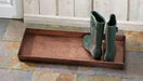 Seville Antique Copper Metal Boot Tray 30x13