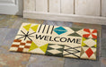 Ivan Natural Fiber Welcome Printed Coir Doormat 18x30